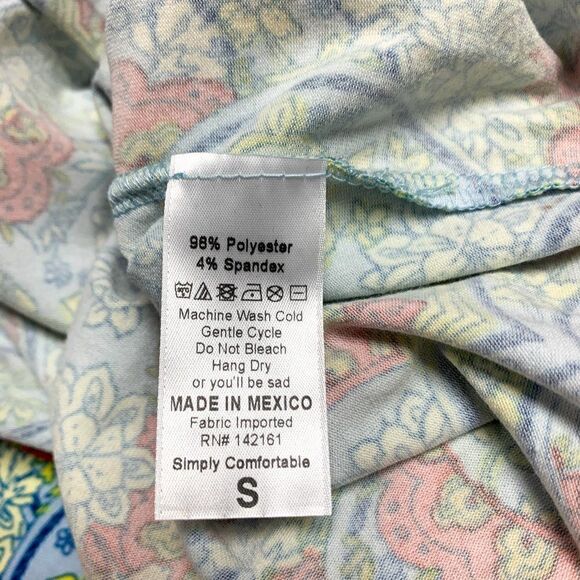 Lularoe‎ IRMA Tunic Womens Small NEW Colorful 90s Y2K Floral High Low Hem NWT - Picture 8 of 11